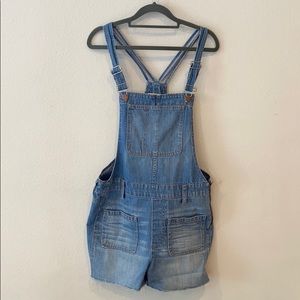 Madewell Short Overalls w/ Side Zipper